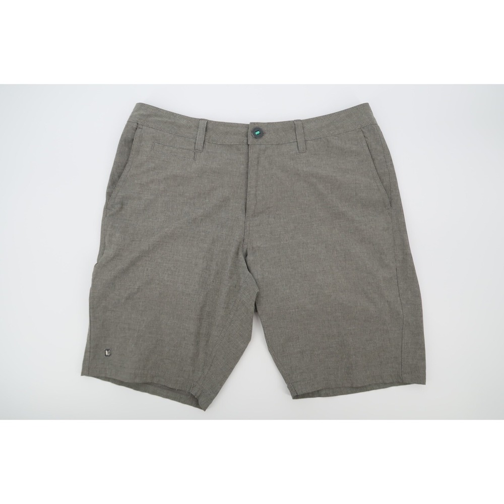 Linksoul Men's Boardwalker Performance Gray Golf Shorts Stretch Size 32‎